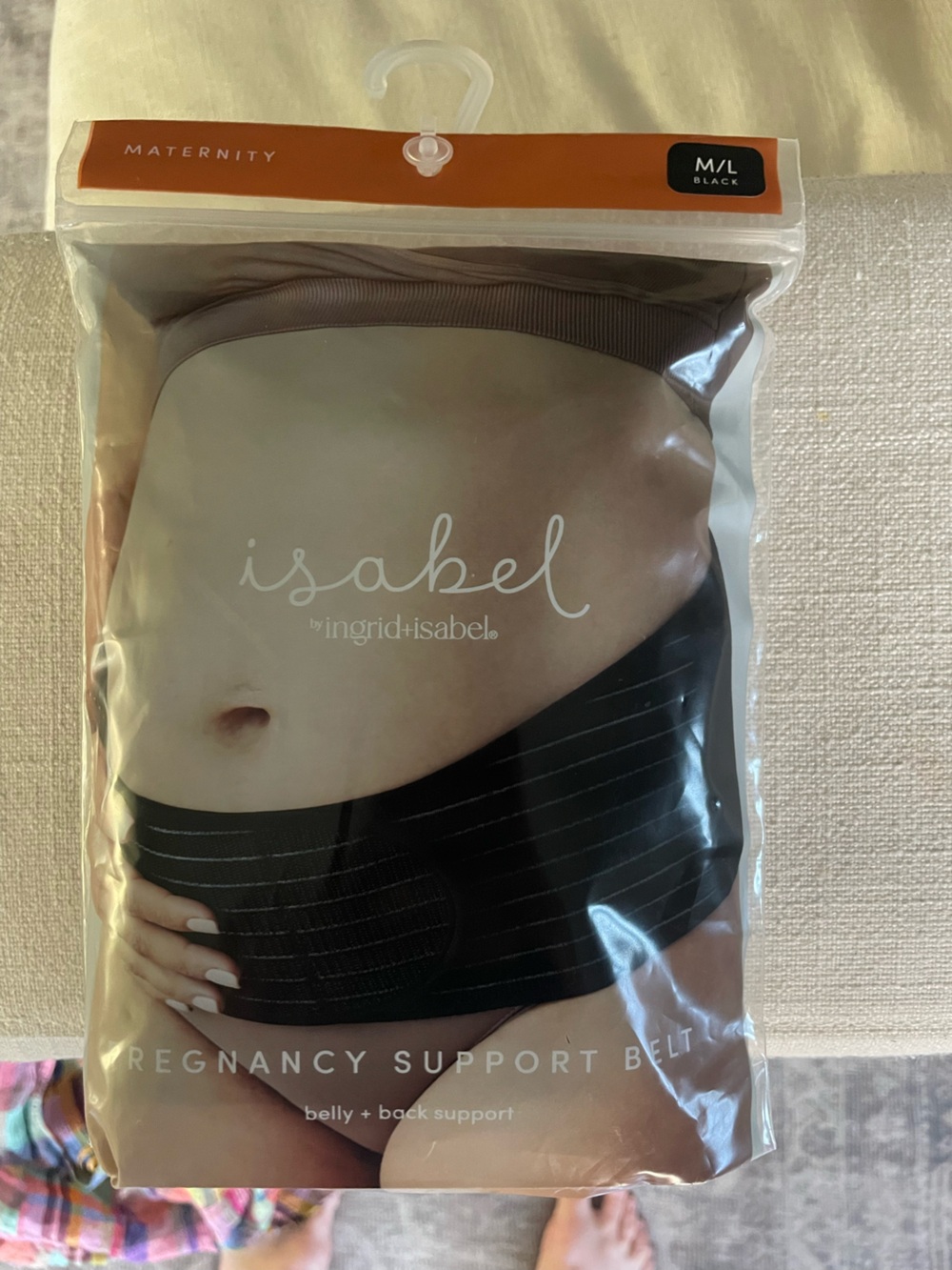 Ingrid & Isabel Black Maternity Pregnancy Support Belt